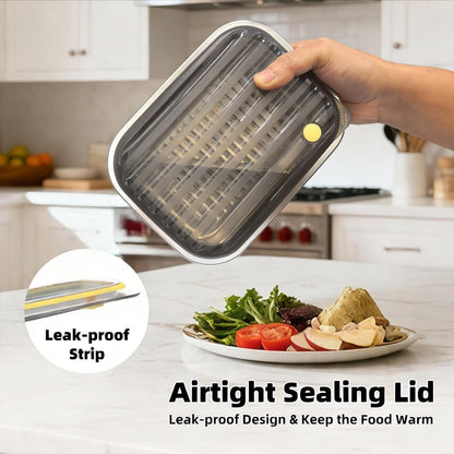 1.5L 304 Stainless Steel Inner Container for Electric Lunch Box, Removable Replacement Tray, Easy to Clean, Eco Friendly and Dishwasher Safe